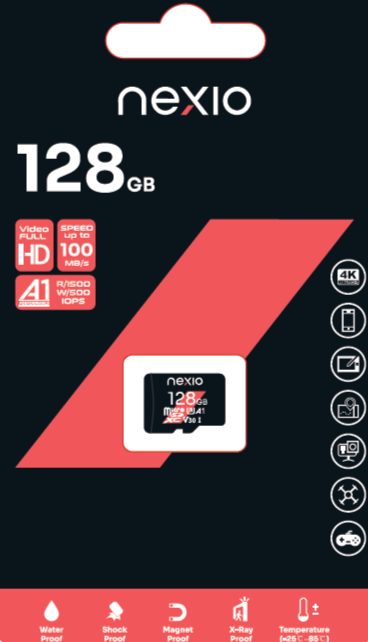 NEXIO High Speed Micro SD/TF card Capacity 128GB