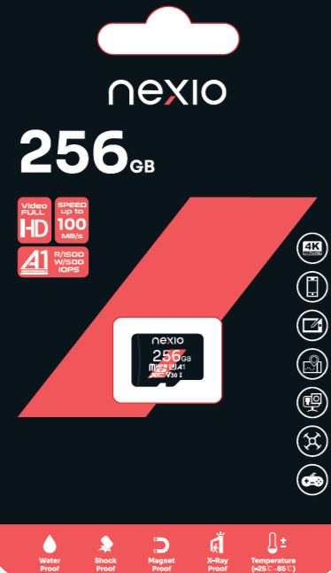 NEXIO High Speed Micro SD/TF card Capacity 256GB